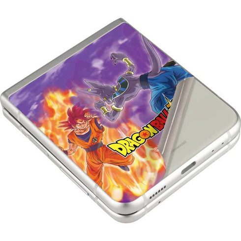 Dragon Ball Super Goku vs Beerus Galaxy Z Flip3 5G Skin